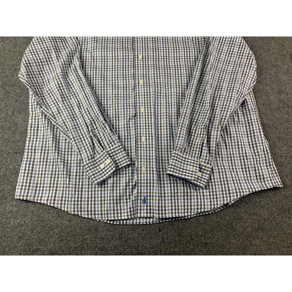 Johnnie-O Santa Monica Ca Men Cotton Blend Long Sleeve Shirt Size 2XL Multicolor - Picture 3 of 11